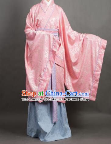 Chinese Ancient Hanfu Traditional Jin Dynasty Embroidered Historical Costumes