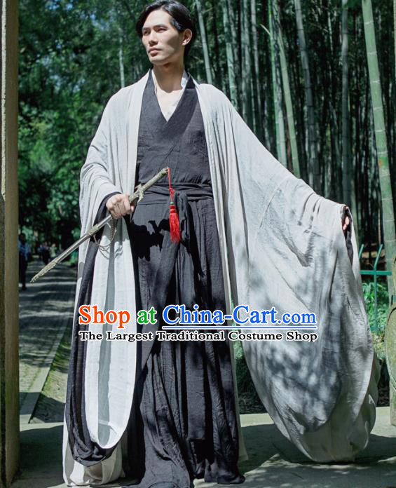 Chinese Ancient Hanfu Traditional Jin Dynasty Embroidered Historical Costumes