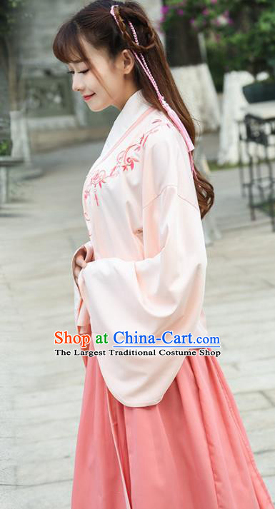 Chinese Ancient Palace Lady Hanfu Han Dynasty Imperial Concubine Queen Embroidered Historical Costumes