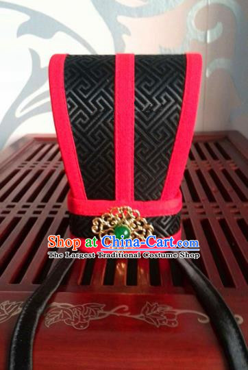 Traditional Chinese Ancient Minister Hairdo Crown Han Dynasty Official Headwear for Men