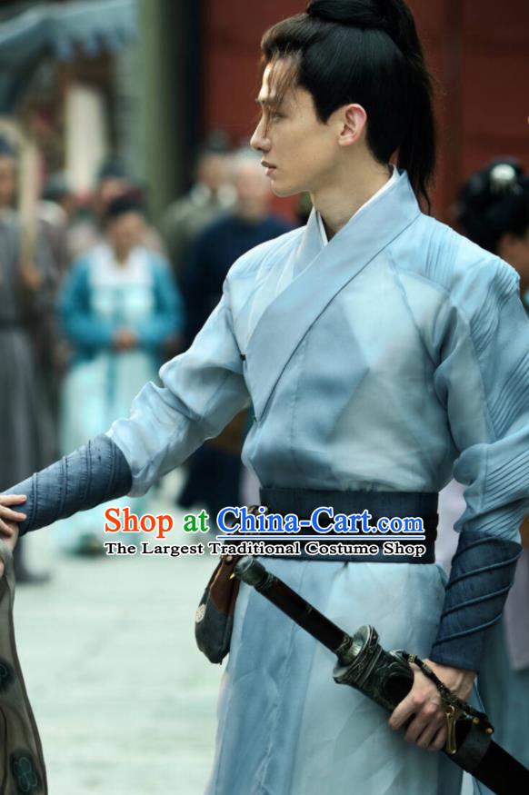 Ancient Chinese Tang Dynasty Swordsman Clothing The Rise of Phoenixes Young Hero Costume for Men