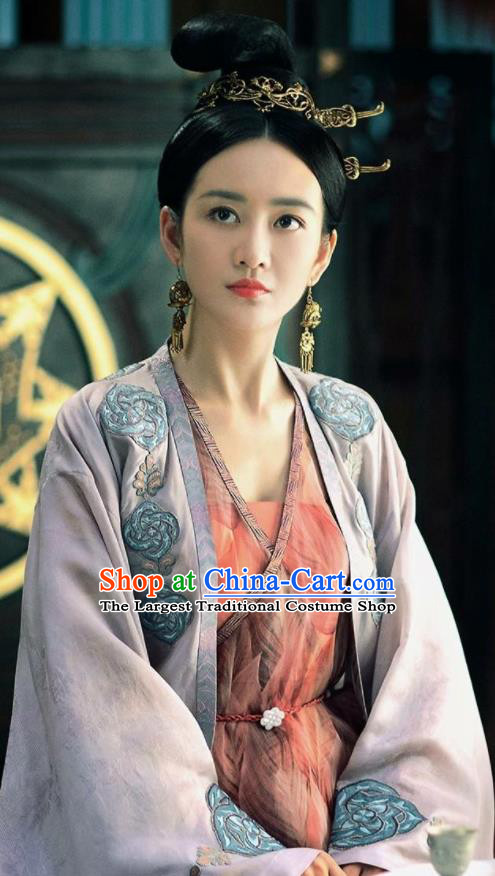 Chinese Ancient Peri Costumes Traditional Tang Dynasty Princess Swordsman Hanfu Dress