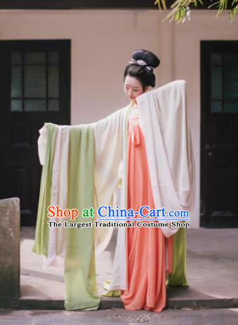 Traditional Chinese Tang Dynasty Princess Costume Ancient Palace Maidenform Hanfu Dress for Women