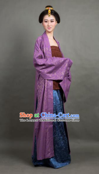 Chinese Ancient Hanfu Traditional Jin Dynasty Embroidered Historical Costumes