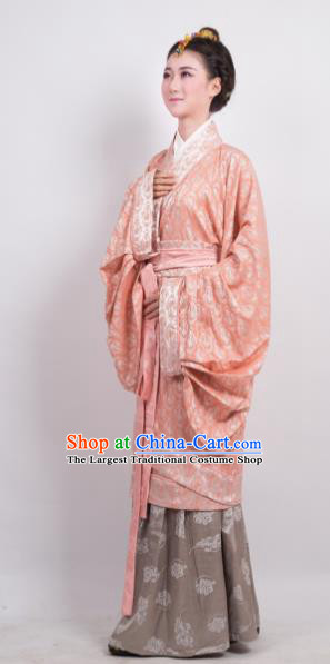 Chinese Ancient Hanfu Traditional Jin Dynasty Embroidered Historical Costumes