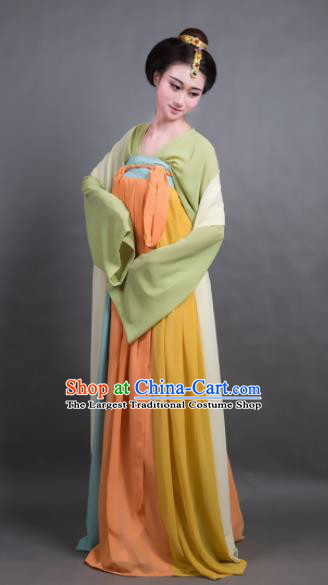 Chinese Ancient Hanfu Traditional Jin Dynasty Embroidered Historical Costumes