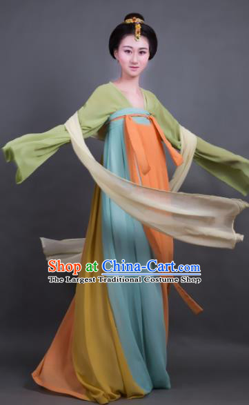 Chinese Ancient Hanfu Traditional Jin Dynasty Embroidered Historical Costumes