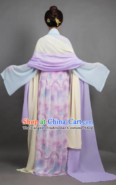 Chinese Ancient Hanfu Traditional Jin Dynasty Embroidered Historical Costumes