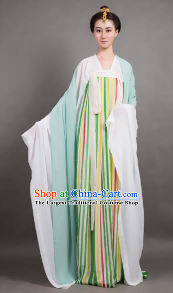 Chinese Ancient Hanfu Traditional Jin Dynasty Embroidered Historical Costumes