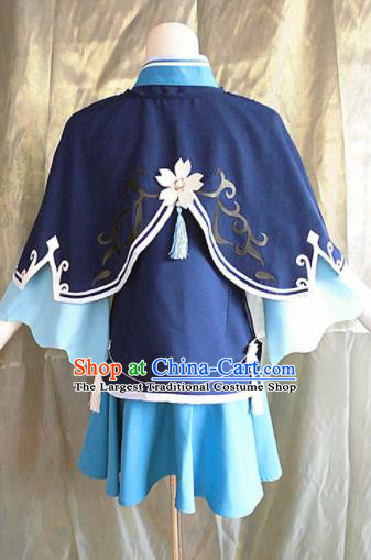 Ancient Chinese Cosplay Costume Chinese Shoes Traditional China Swordsman Clothing and Jewelry Accessories