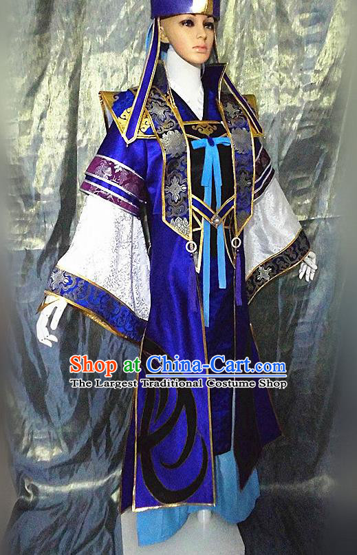 Ancient Chinese Cosplay Costume Chinese Shoes Traditional China Swordsman Clothing and Jewelry Accessories