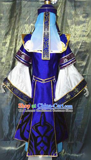 Ancient Chinese Cosplay Costume Chinese Shoes Traditional China Swordsman Clothing and Jewelry Accessories