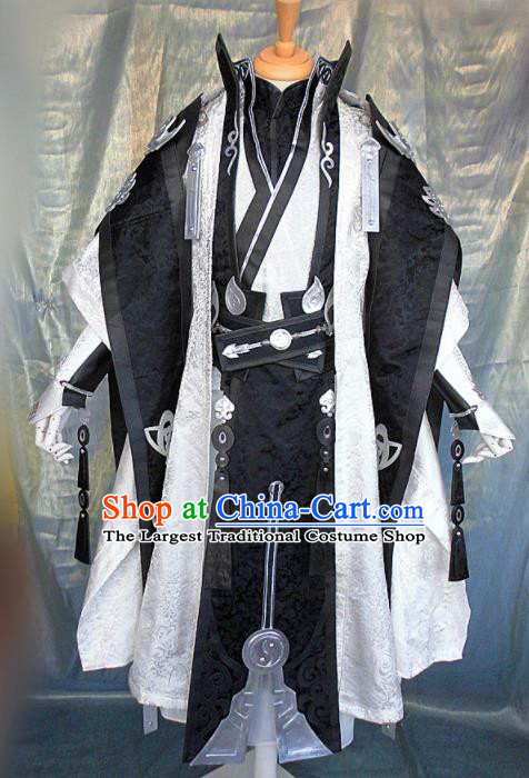 Asian Chinese Cosplay Customized General Royal Highness Costume Ancient Swordsman Clothing for Men