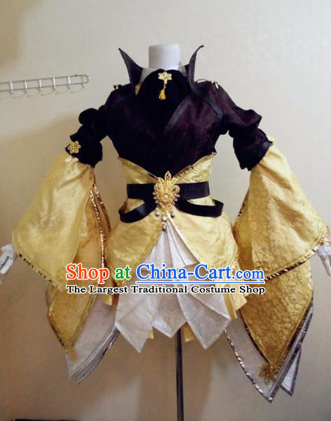 Asian Chinese Cosplay Female Knight Costume Ancient Swordsman Clothing for Women