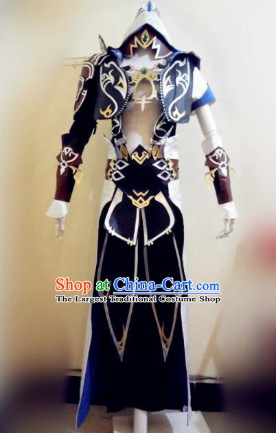Asian Chinese Cosplay General Warrior Customized Costume Ancient Swordsman Clothing for Men