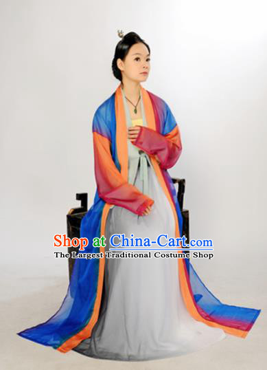 Chinese Ancient Hanfu Traditional Jin Dynasty Embroidered Historical Costumes