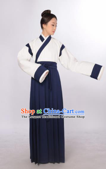 Chinese Ancient Hanfu Traditional Jin Dynasty Embroidered Historical Costumes