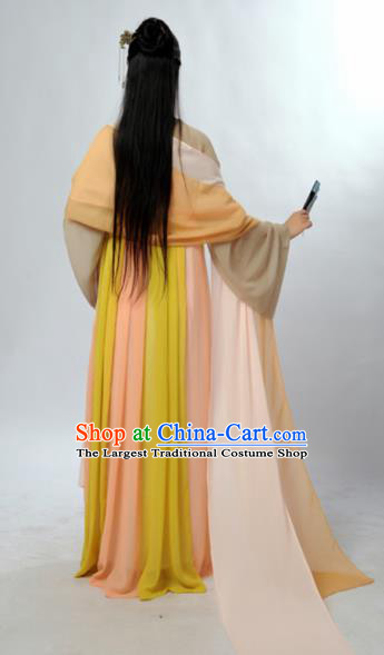 Chinese Ancient Hanfu Traditional Jin Dynasty Embroidered Historical Costumes