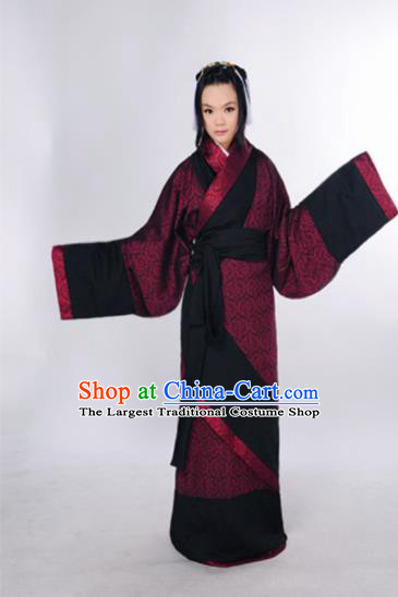 Chinese Ancient Hanfu Traditional Jin Dynasty Embroidered Historical Costumes