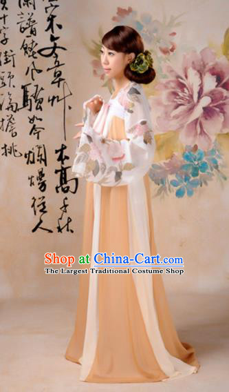 Chinese Ancient Hanfu Traditional Jin Dynasty Embroidered Historical Costumes