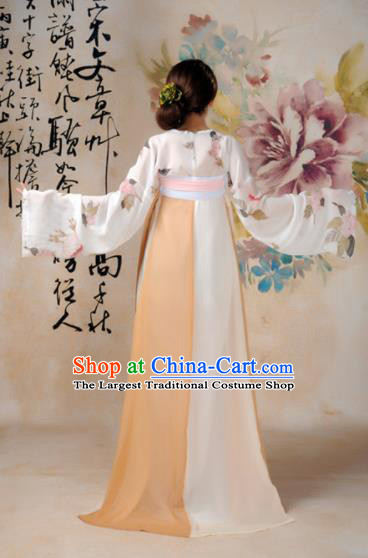 Chinese Ancient Hanfu Traditional Jin Dynasty Embroidered Historical Costumes