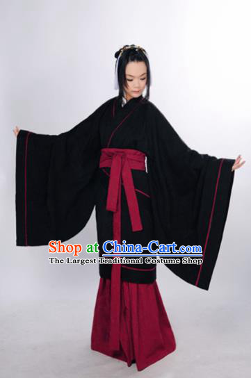 Chinese Ancient Hanfu Traditional Jin Dynasty Embroidered Historical Costumes