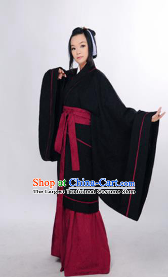 Chinese Ancient Hanfu Traditional Jin Dynasty Embroidered Historical Costumes