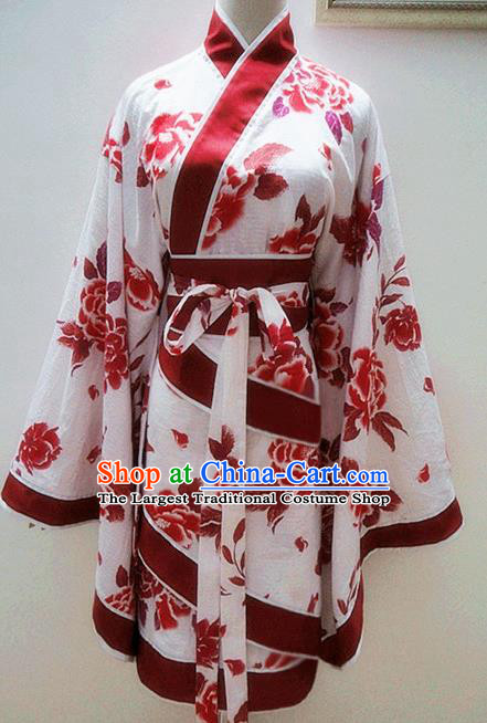 Chinese Ancient Hanfu Traditional Jin Dynasty Embroidered Historical Costumes