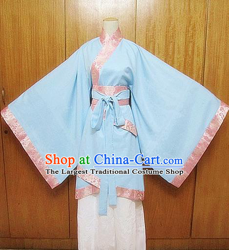 Chinese Ancient Hanfu Traditional Jin Dynasty Embroidered Historical Costumes