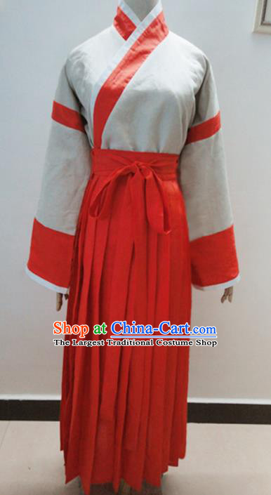 Traditional Chinese Han Dynasty Nobility Lady Hanfu Dress Ancient Fairy Costume for Women
