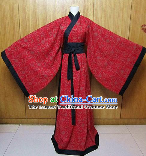 Chinese Ancient Hanfu Traditional Jin Dynasty Embroidered Historical Costumes