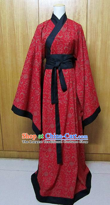 Chinese Ancient Hanfu Traditional Jin Dynasty Embroidered Historical Costumes