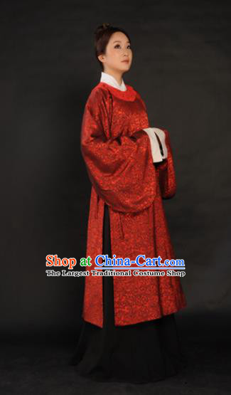 Chinese Ancient Hanfu Traditional Jin Dynasty Embroidered Historical Costumes