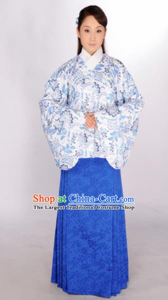 Asian Chinese Traditional Ming Dynasty Nobility Lady Clothing Ancient Maidenform Costumes for Women