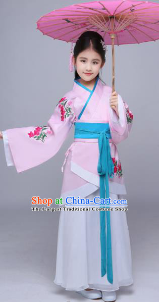 Chinese Han Dynasty Princess Costume Ancient Peri Hanfu Dress for Kids