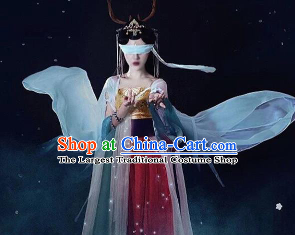 Chinese Ancient Palace Lady Hanfu Han Dynasty Imperial Concubine Queen Embroidered Historical Costumes