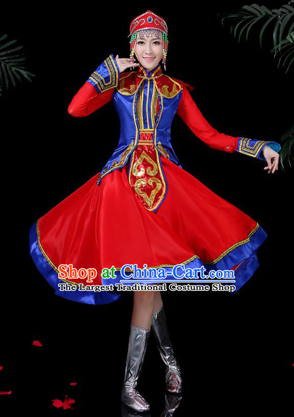 Traditional Chinese Fan Dance Folk Dance Costume Classical Yangko Dance Classical Dance Dress