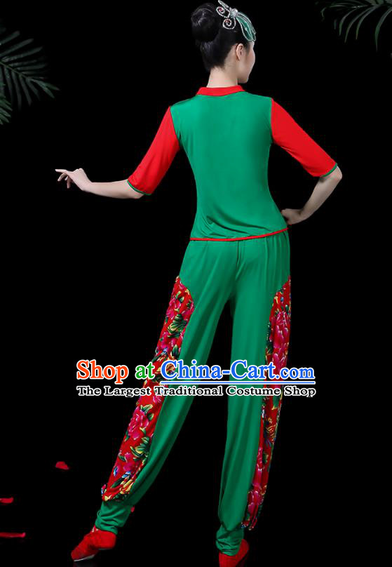 Traditional Chinese Fan Dance Folk Dance Costume Classical Yangko Dance Classical Dance Dress