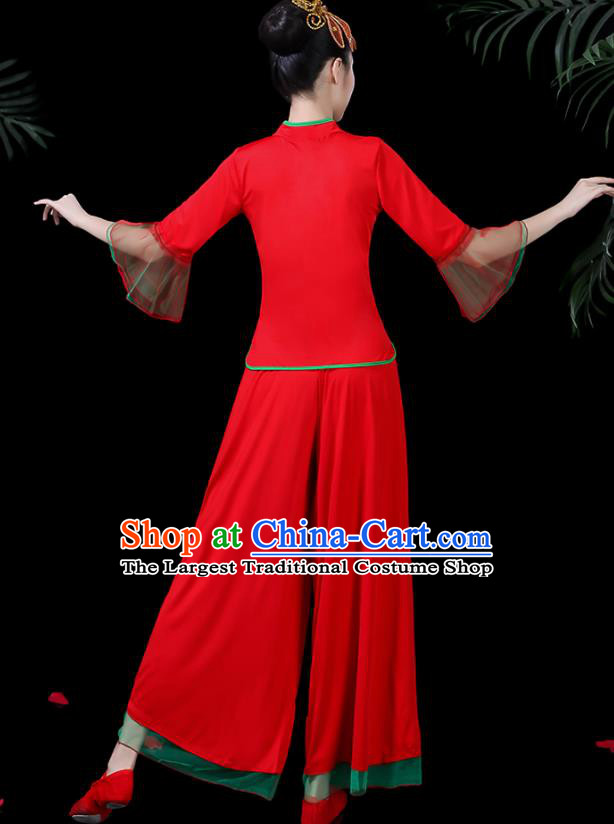 Traditional Chinese Fan Dance Folk Dance Costume Classical Yangko Dance Classical Dance Dress