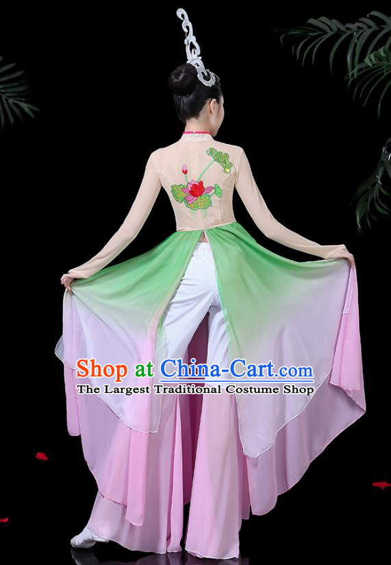 Traditional Chinese Fan Dance Folk Dance Costume Classical Yangko Dance Classical Dance Dress