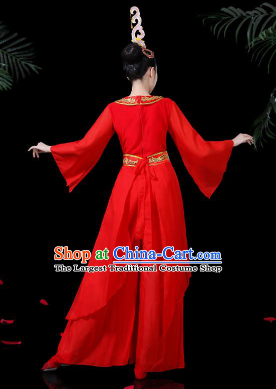Traditional Chinese Fan Dance Folk Dance Costume Classical Yangko Dance Classical Dance Dress