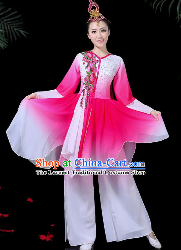 Traditional Chinese Fan Dance Folk Dance Costume Classical Yangko Dance Classical Dance Dress