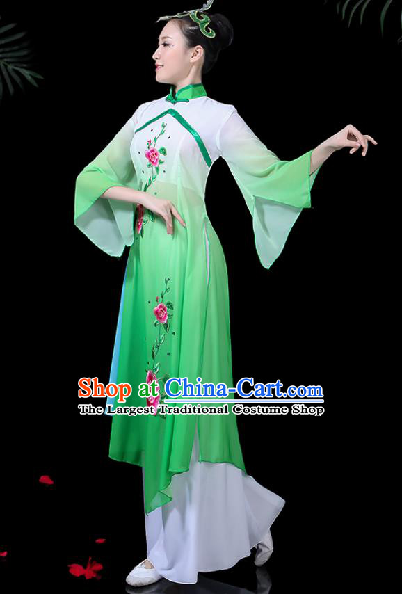 Traditional Chinese Fan Dance Folk Dance Costume Classical Yangko Dance Classical Dance Dress