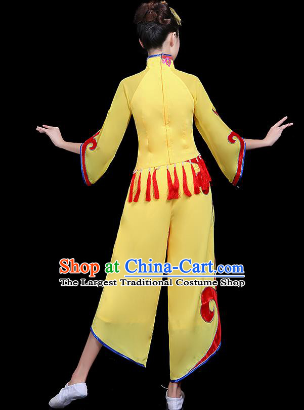 Traditional Chinese Fan Dance Folk Dance Costume Classical Yangko Dance Classical Dance Dress