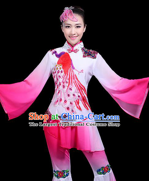 Traditional Chinese Fan Dance Folk Dance Costume Classical Yangko Dance Classical Dance Dress