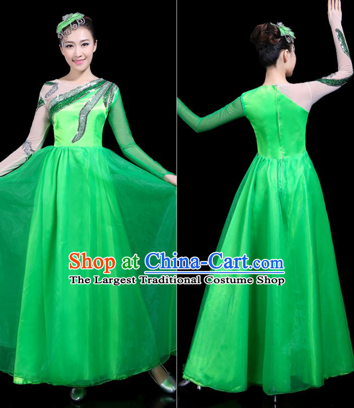 Traditional Chinese Fan Dance Folk Dance Costume Classical Yangko Dance Classical Dance Dress