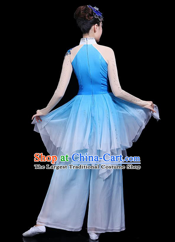 Traditional Chinese Fan Dance Folk Dance Costume Classical Yangko Dance Classical Dance Dress