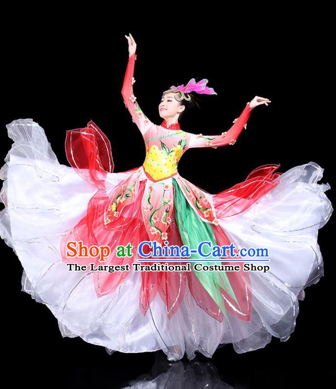 Traditional Chinese Fan Dance Folk Dance Costume Classical Yangko Dance Classical Dance Dress