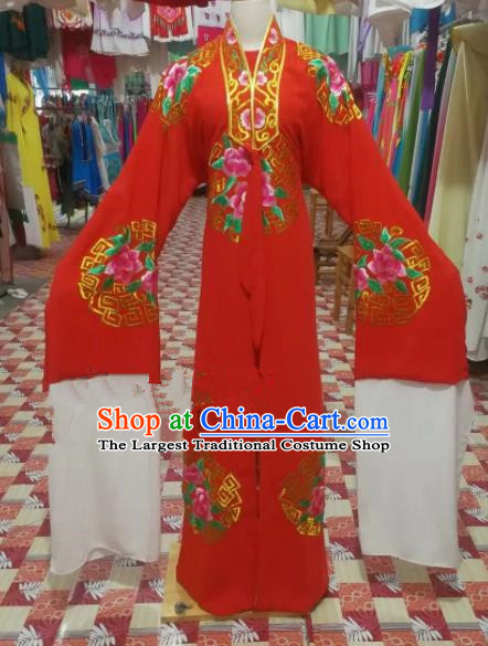 Chinese Traditional Beijing Opera Niche Wedding Costume Peking Opera Scholar Red Clothing for Adults