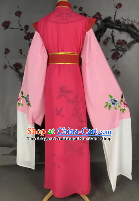 Traditional China Beijing Opera Costume Gifted Scholar Embroidered Robe and Hat Ancient Chinese Peking Opera Embroidery Clothing